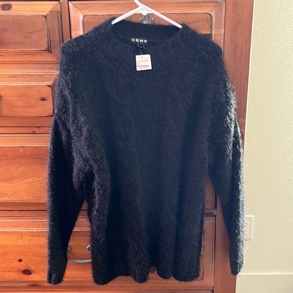 Ceny Sweaters Nwt Ceny Womens Black Eyelash Sweater Tunic Size